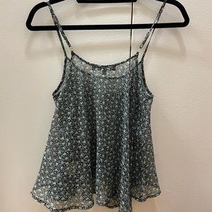 For love & lemons hi-low floral cami tank top
